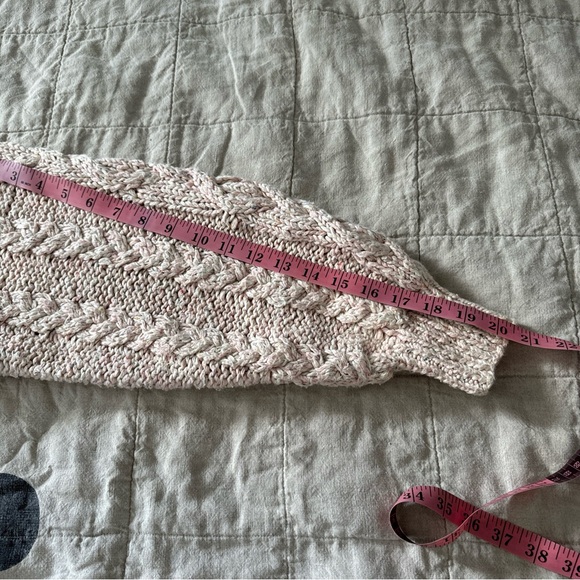 Doen Bee Pink Cable Knit Chunky Sweater Size Size M - Picture 9 of 13